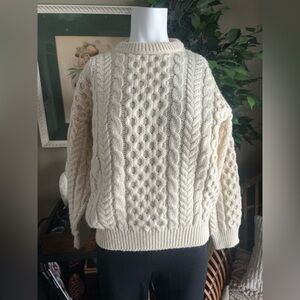 100% Wool Irish Knit Sweater